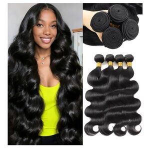 12A Human Hair Bundles 18 20 22 24 Inch Body Wave Bundles Human Hair.